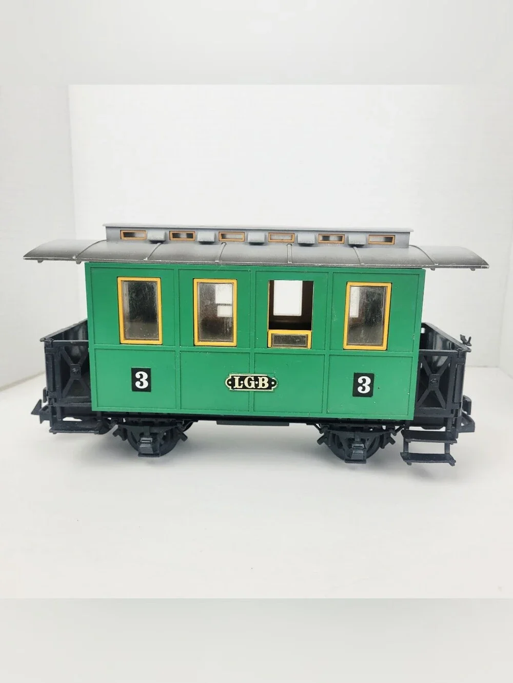 Vtg 70s LGB Lehmann 3010 Third Class Passenger Car G-Scale~Green~Western Germany